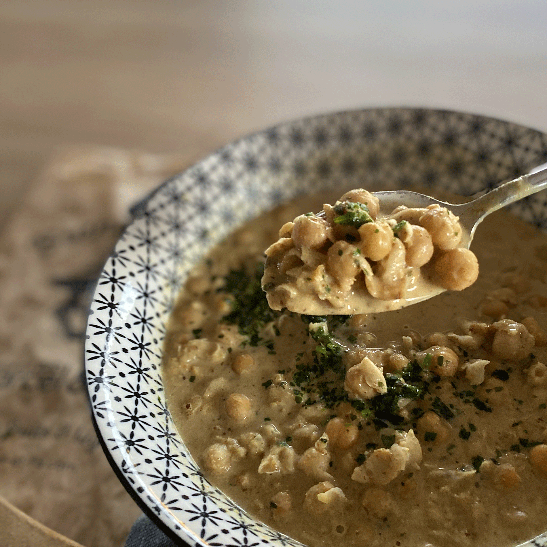 Curry de pois chiche au lait de coco