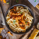 spaghettis 3 fromages et girolles