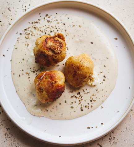 Gnocchis fourrés à la raclette