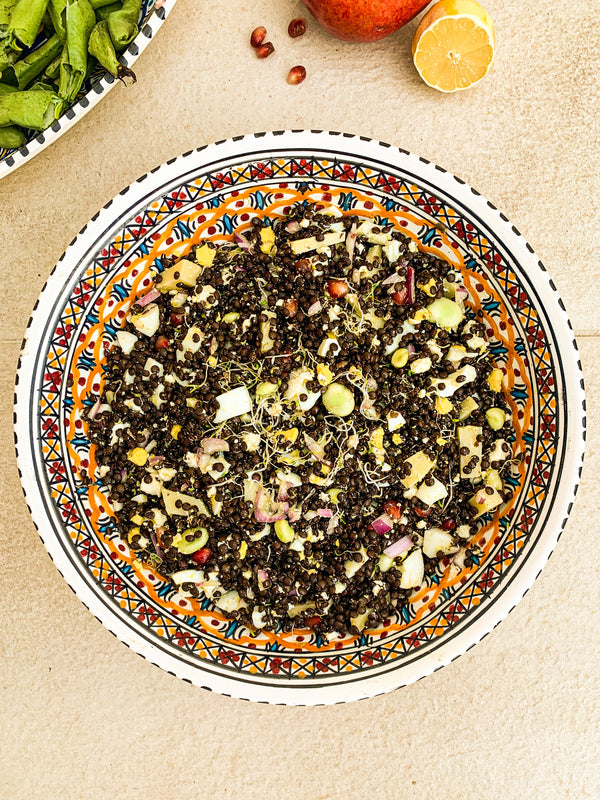 0 déchet : salade de lentilles caviar & restes