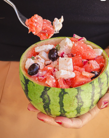 Salade de pastèque et de fêta
