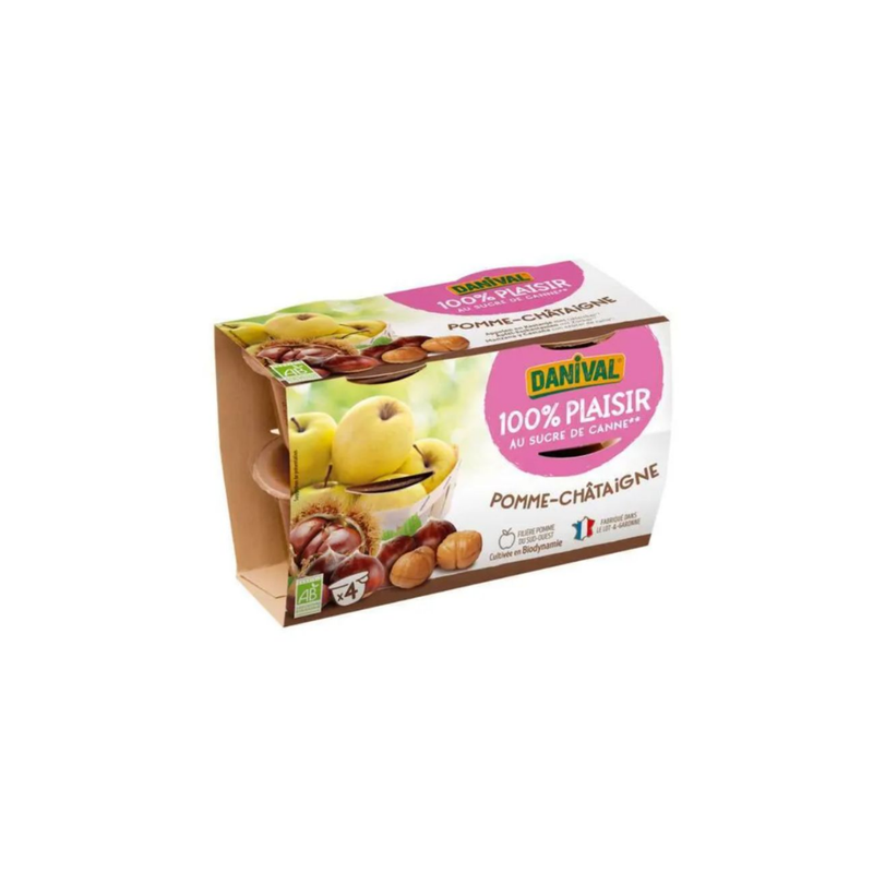 PUREE POMME CHATAIGNE 4X100G