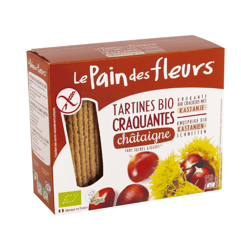 PAIN DES FLEURS TARTINES CRAQUANTES CHATAIGNE 150G