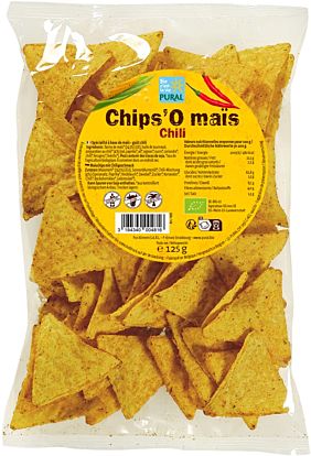 CHIPS MAIS CHILI 125G PURAL