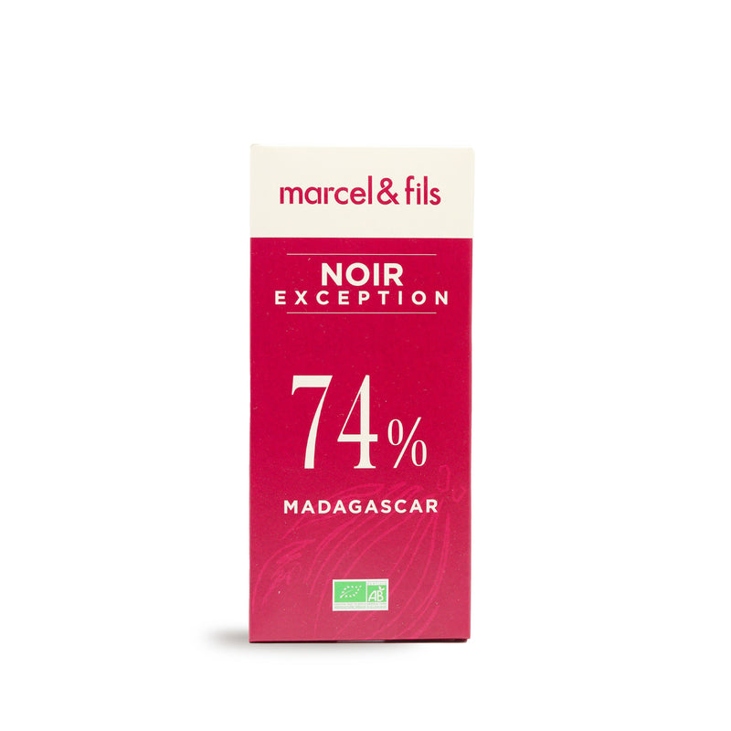 Tablette de chocolat noir - 74%
