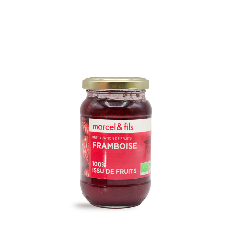 Préparation de framboises 100% fruits