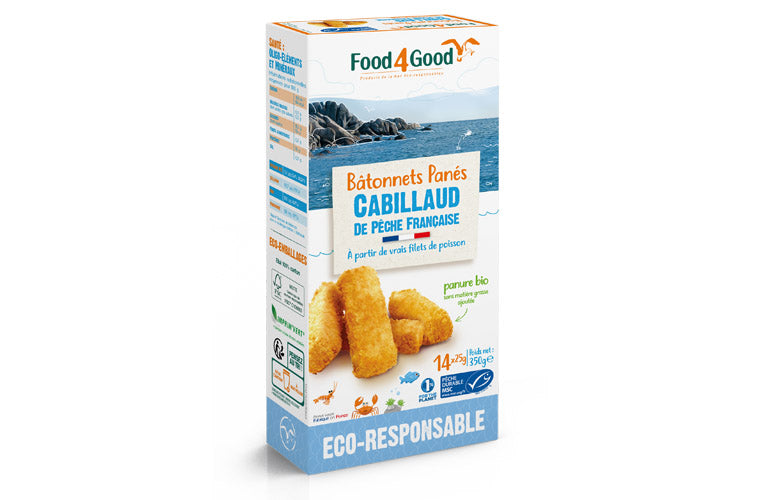 BATONNET PANE DE CABILLAUD 350G FOO
