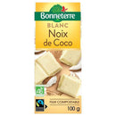 CHOCOLAT BLANC NOIX DE COCO 100G