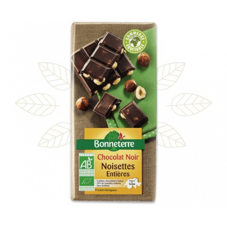 CHOCOLAT NOIR NOISETTES ENTIER 200G