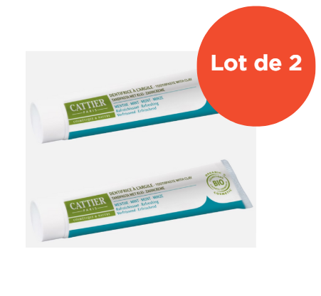LOT DE 2 DENTARGILE MENTHE 2X75ML