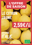 Le citron jaune