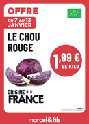 Chou rouge bio