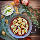 conchiglioni petit pois sauce tomate