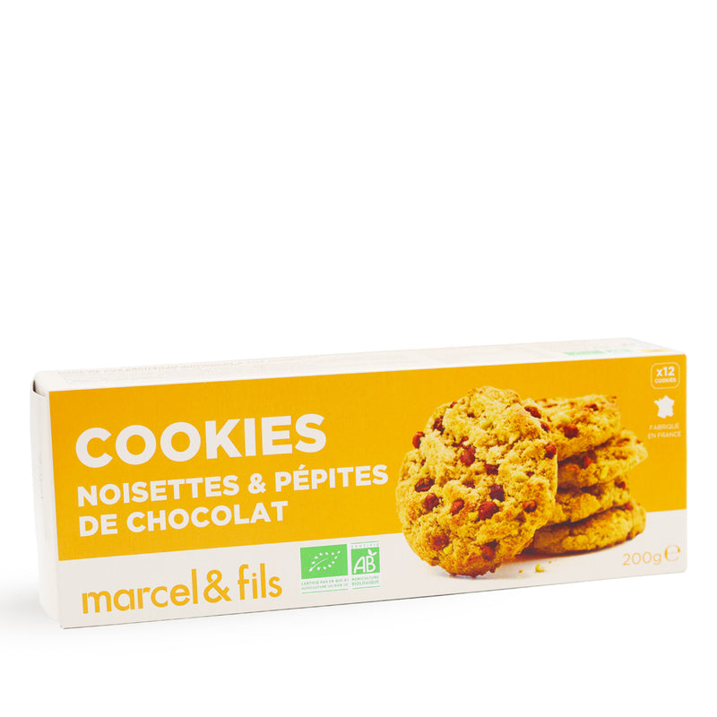 Cookies noisettes & pépites de chocolat