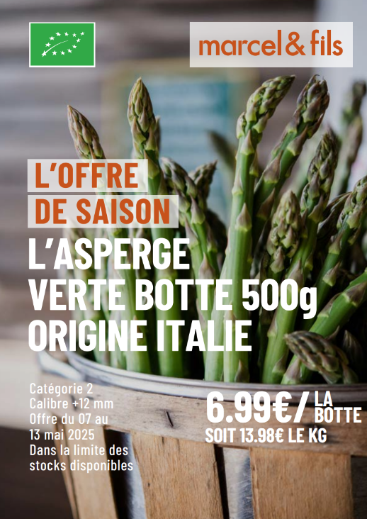L'asperge verte en botte