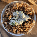 tagliatelles de châtaignes aux champignons 