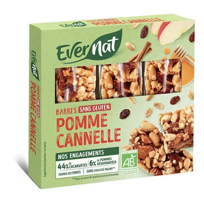 BARRE POMME CANNELLE SANS GLUTEN 3X25G
