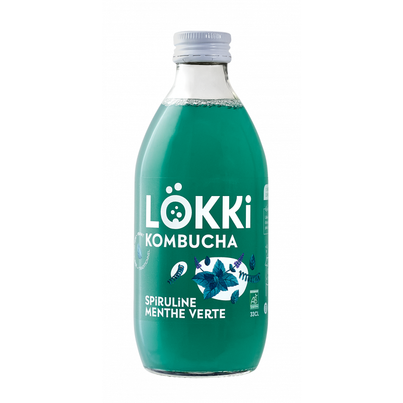 KOMBUCHA BIO SPIRULINE MENTHE P.33C