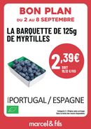 Barquette de Myrtilles