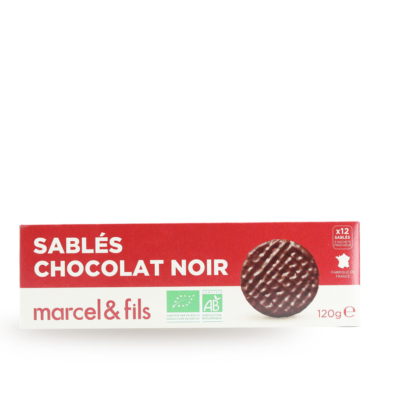 Sablés chocolat noir