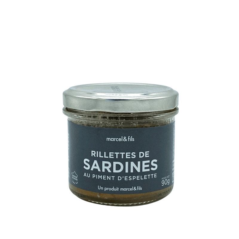Rillettes de sardines au piment d'Espelette